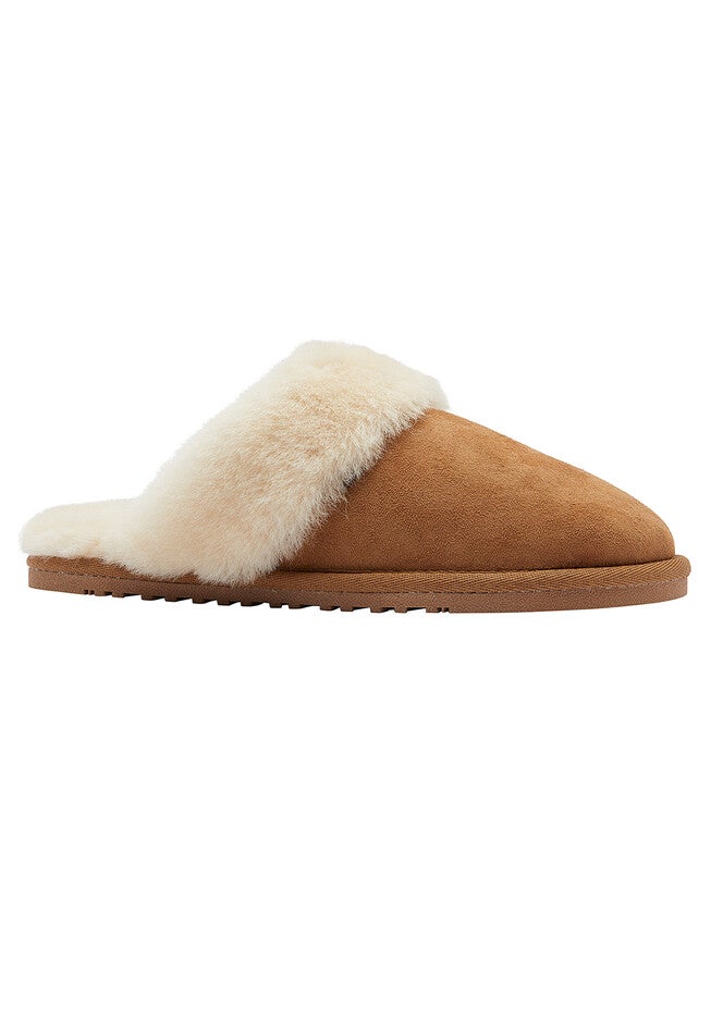 Doubleface Scuff Slippers, CHESTNUT, hi-res image number null