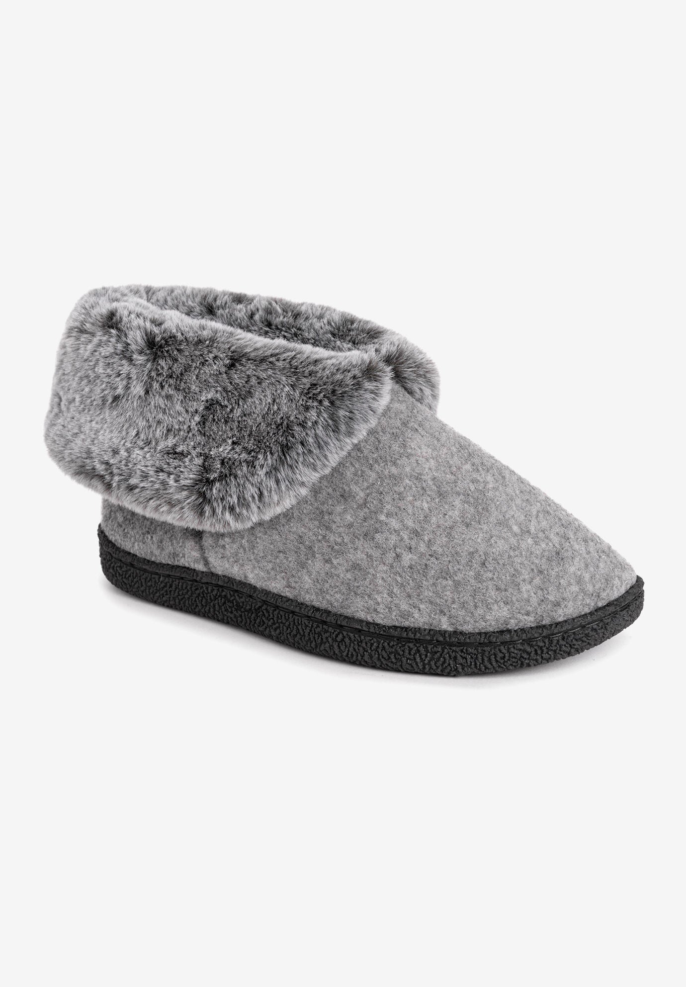 Marguerite Bootie Slipper, GREY, hi-res image number 0