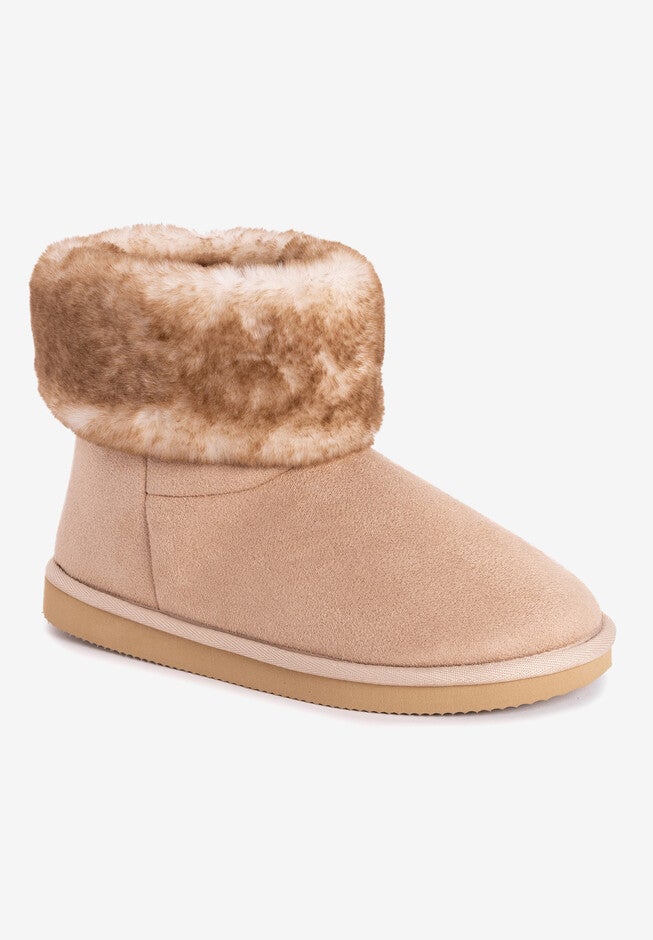 Freesia Bootie Slipper, TAN, hi-res image number null