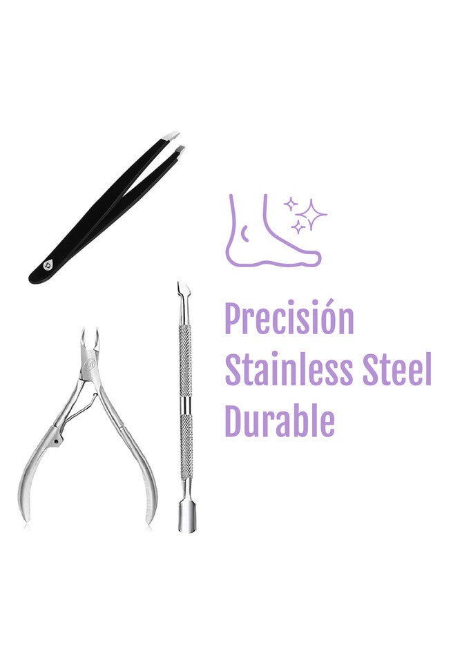 Precision Perfection Bundle: Slant Tip Tweezer + Salon-Grade Nail Care Kit, , on-hover image number 1