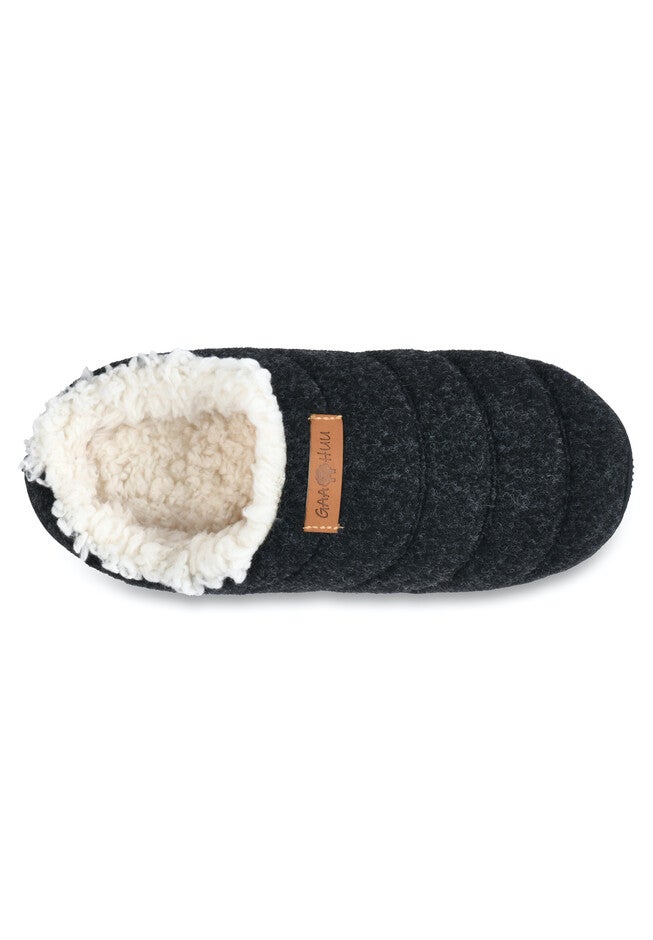 Faux Wool Tube Quilt Clog Slipper Slippers, , alternate image number null