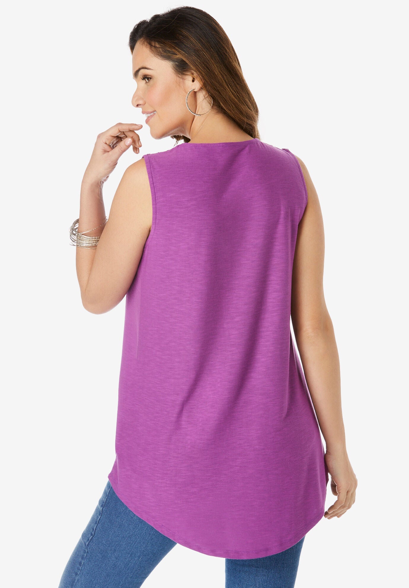 Lace-Trim Swing Tank, , on-hover image number 1