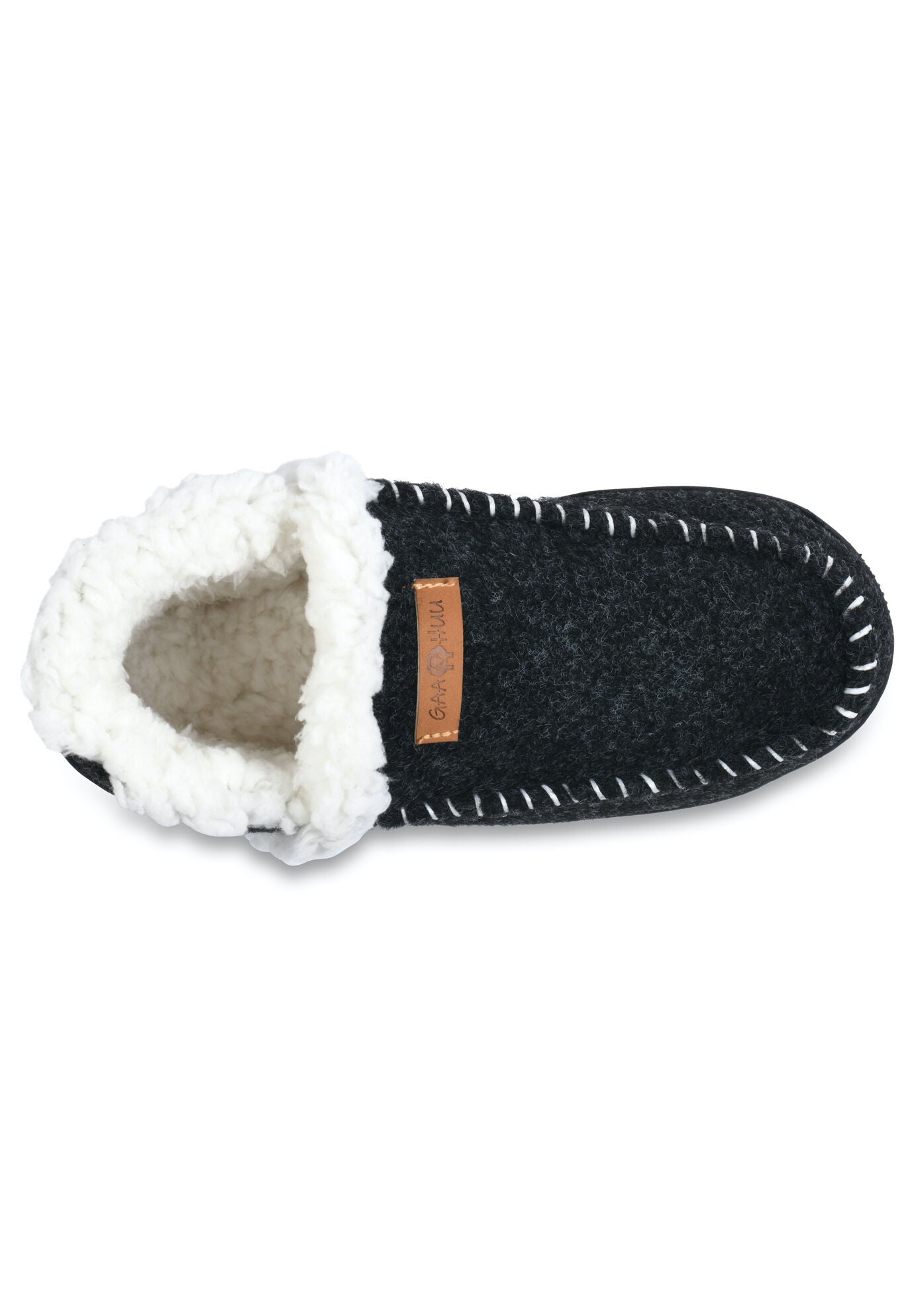 Faux Wool Ankle Slipper Boot Slippers, , alternate image number 3
