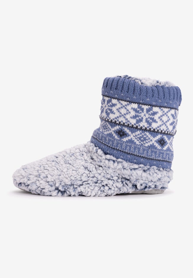 Foldover Knit Slipper, , alternate image number 4