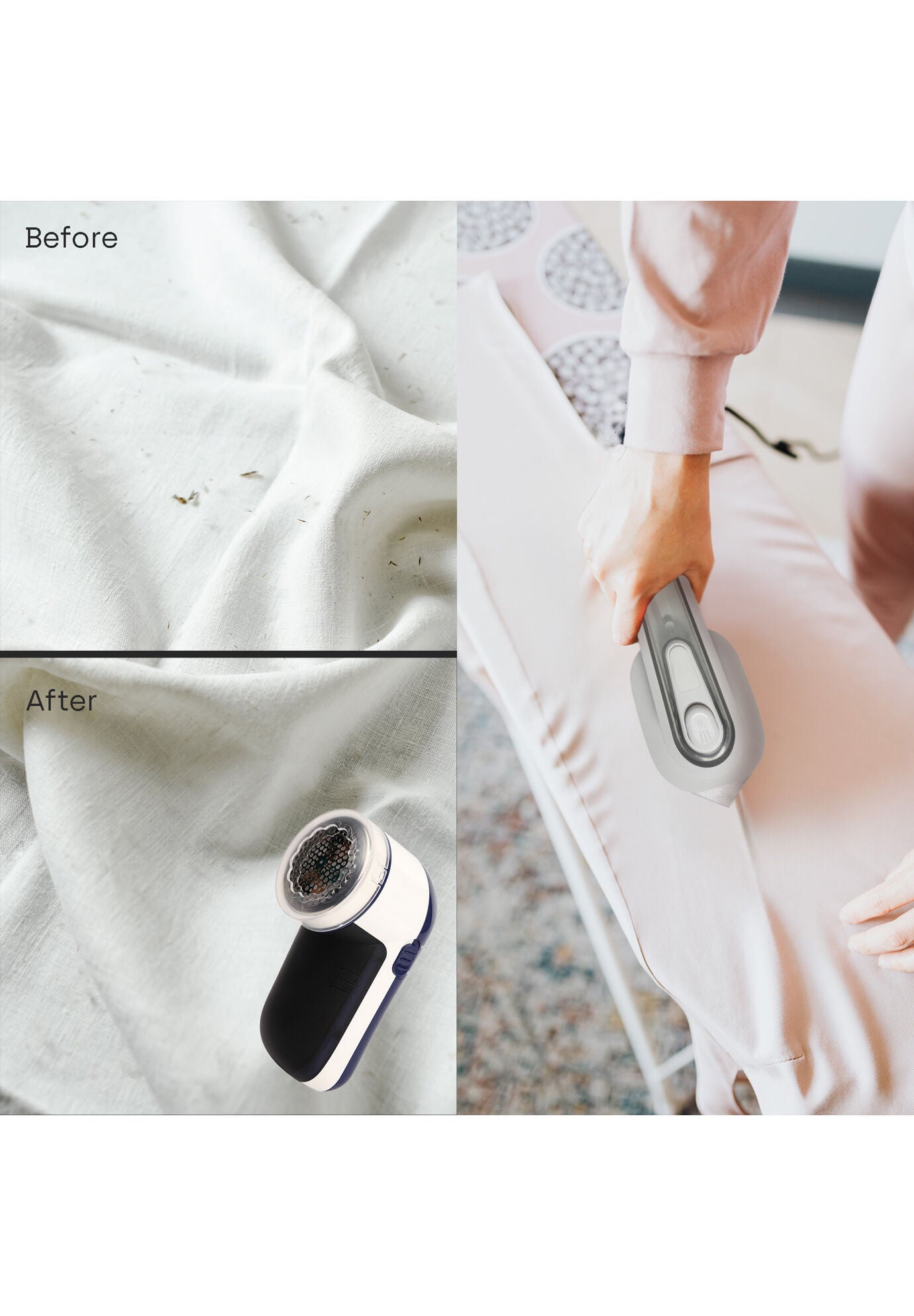 Travel-Ready Garment Grooming Kit: Compact Lint Remover, Fabric Shaver & Mini Iron, , on-hover image number 1