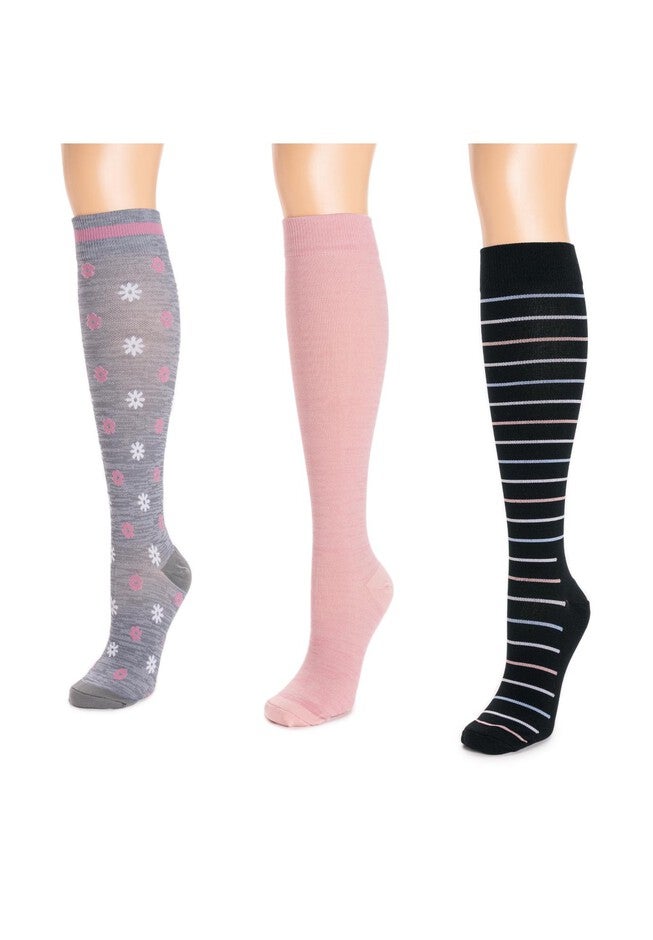 3 Pair Pack Compression Socks, , on-hover image number 1