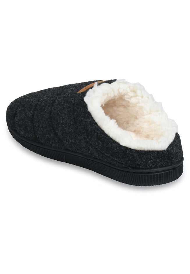 Faux Wool Tube Quilt Clog Slipper Slippers, , on-hover image number null