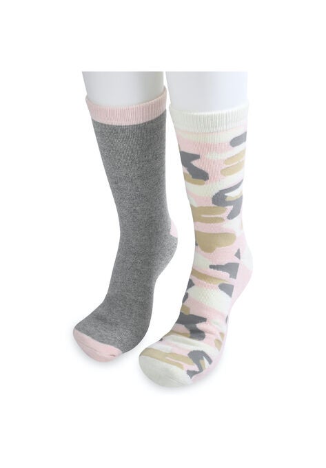 2 Pack Super Soft Midweight Cushioned Thermal Socks, , alternate image number null