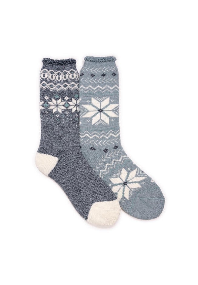Tall Heat Retainers (2 Pair Pack) Socks, NAVY BLUE, hi-res image number null