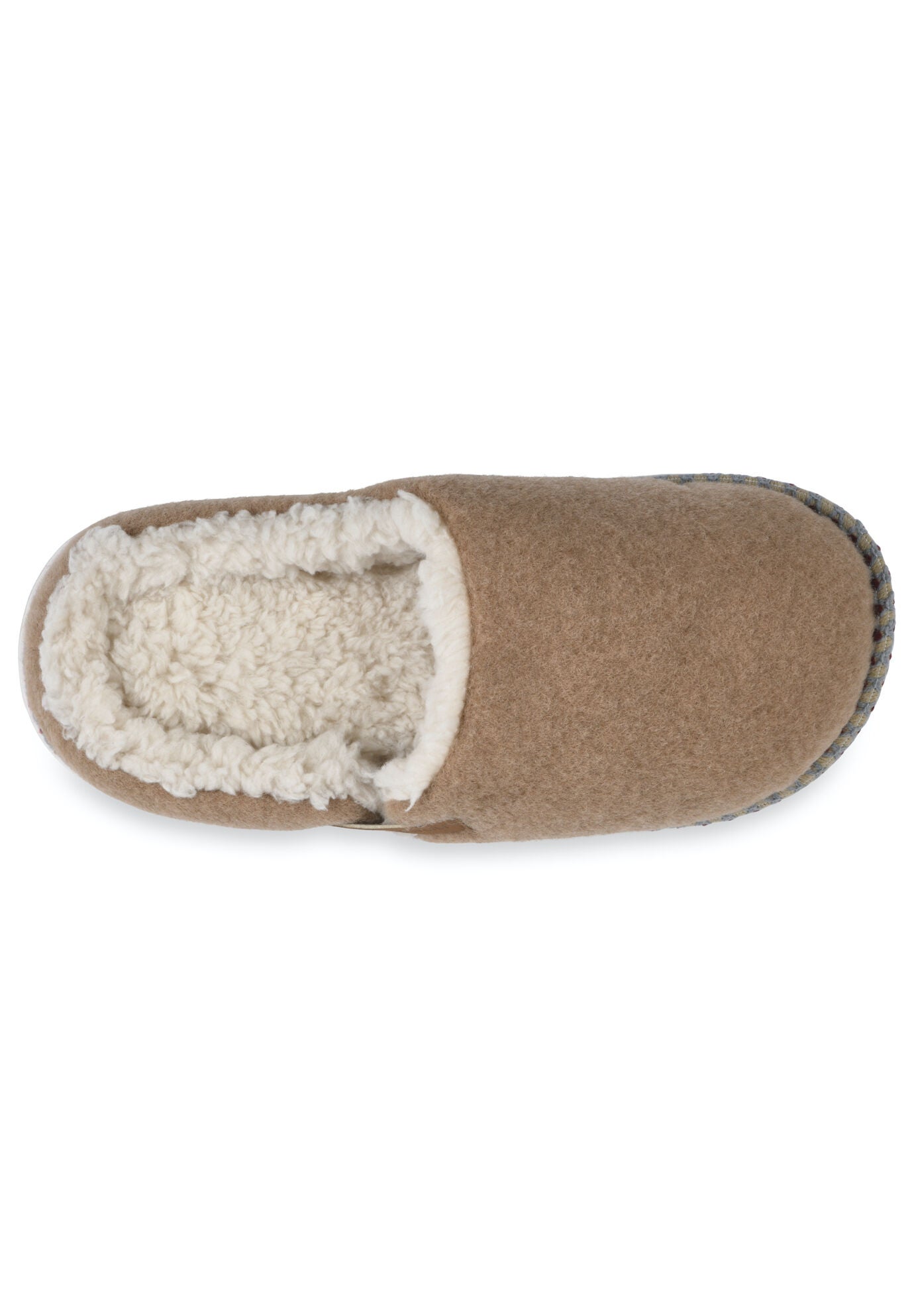 Faux Wool Felted Clog Slippers, , alternate image number 4