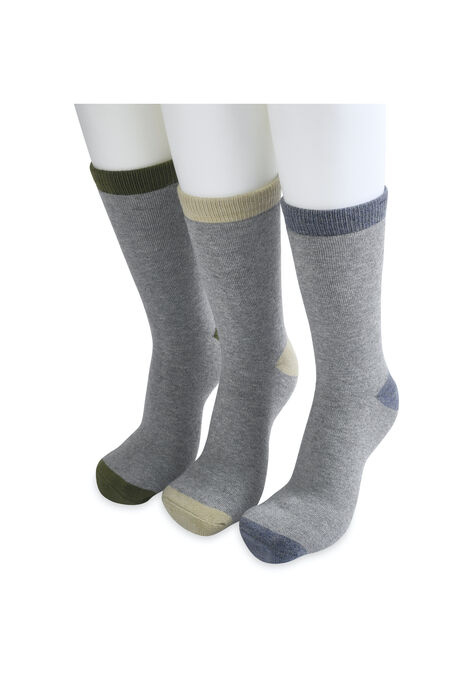3 Pack Super Soft Midweight Cushioned Thermal Socks, , alternate image number null