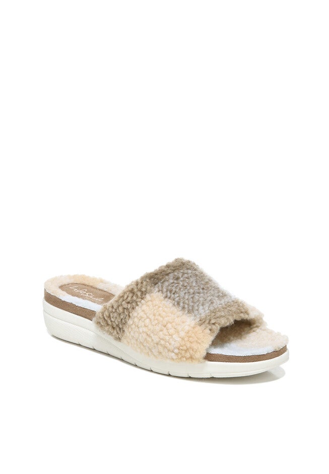 Plush Slipper, TAN MULTI, hi-res image number null
