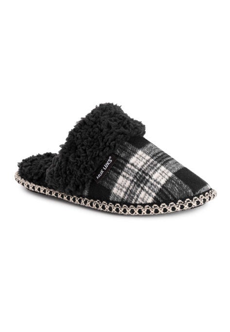 Frida Slippers, BLACK PLAID, hi-res image number null