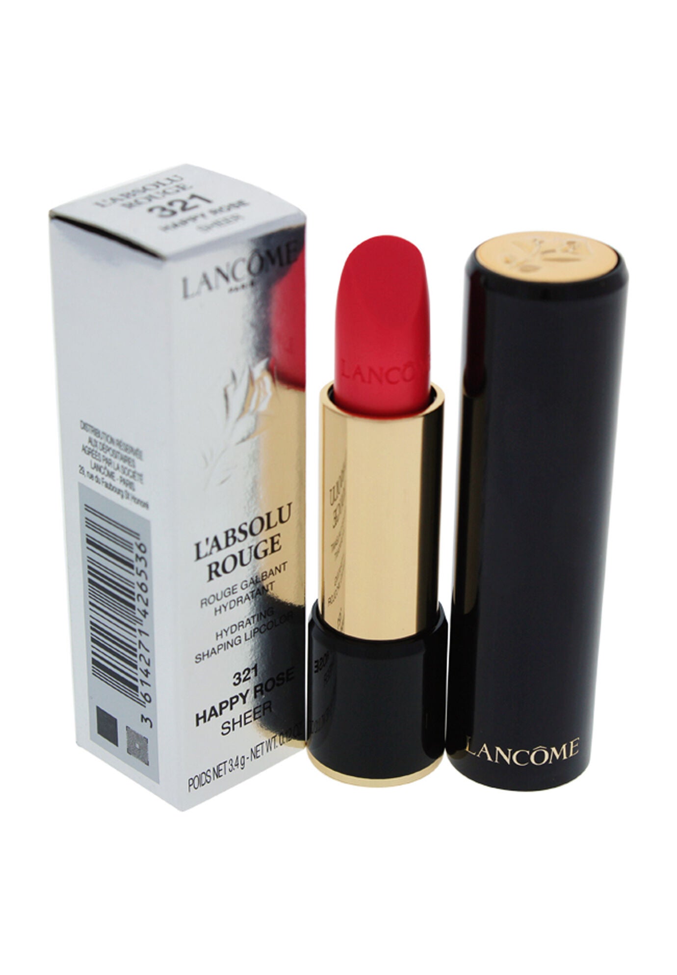 Labsolu Rouge Hydrating Shaping Lipcolor - 0.12 Oz Lipstick, HAPPY ROSE, hi-res image number 0