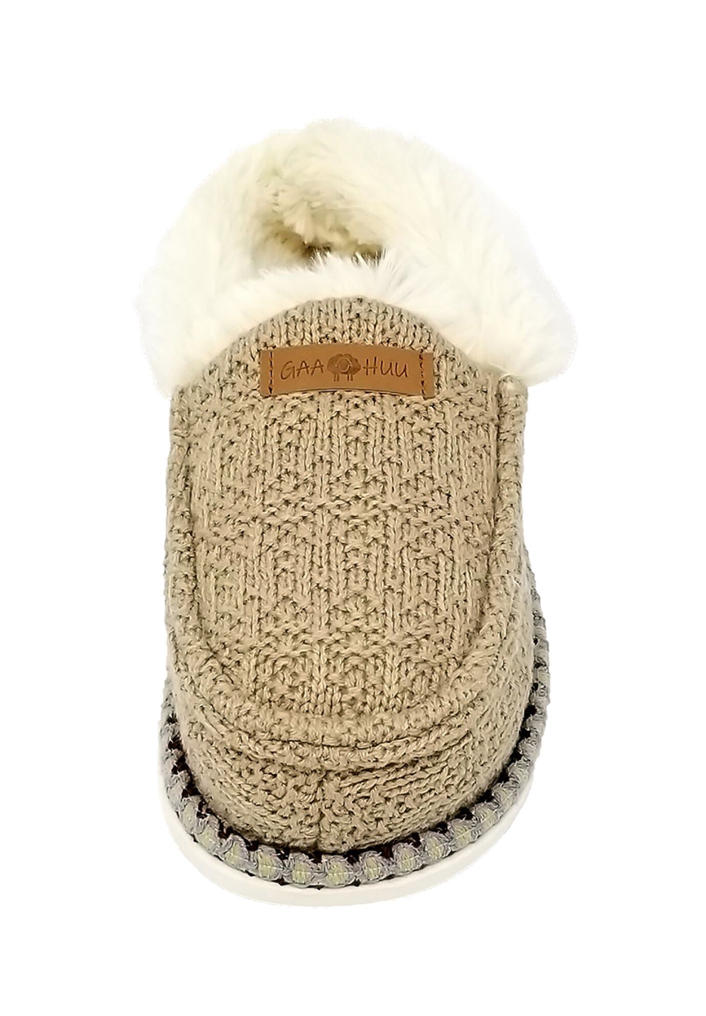 Textured Knit Mocassin Slippers, , alternate image number 4