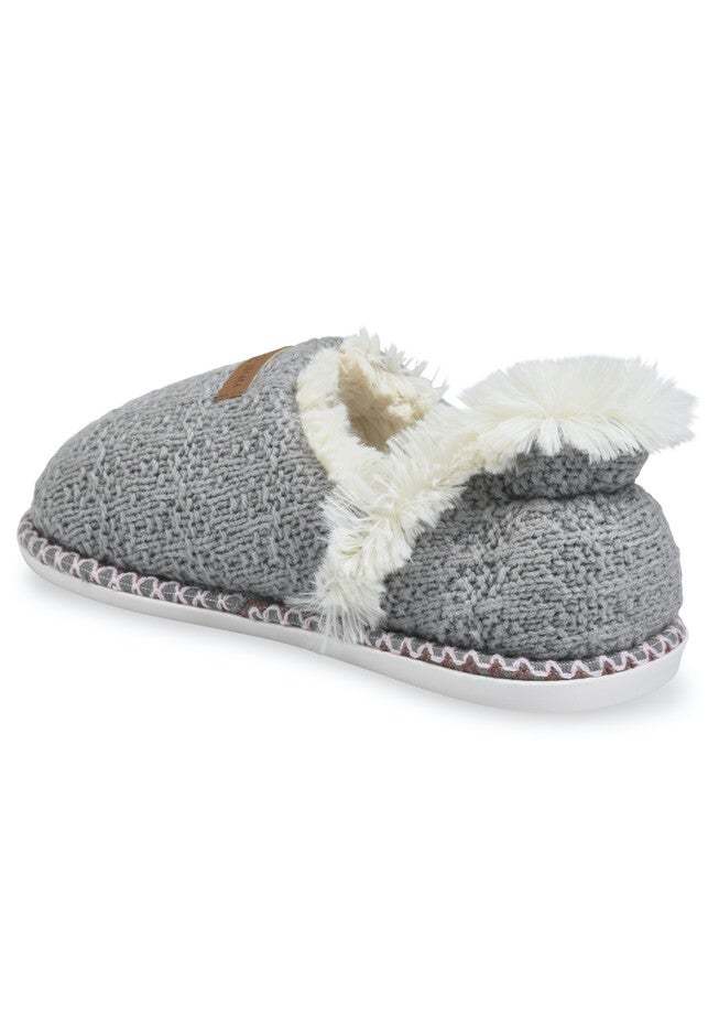 Textured Knit Espadrille Slipper, , on-hover image number null