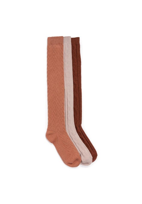 3 Pair Pack Slippers Socks, WARM, hi-res image number null