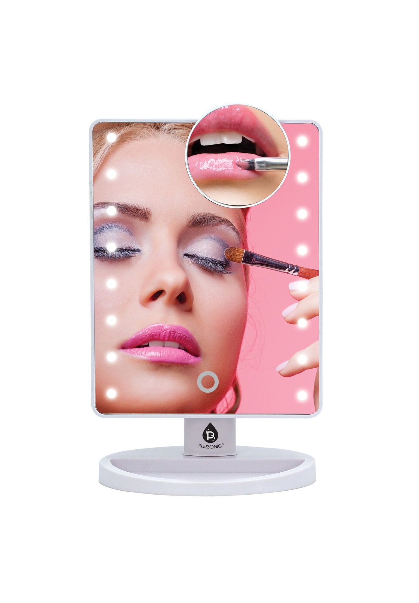 Led Vanity Makeup Mirror W/5X Detachable Mirror, , on-hover image number 1