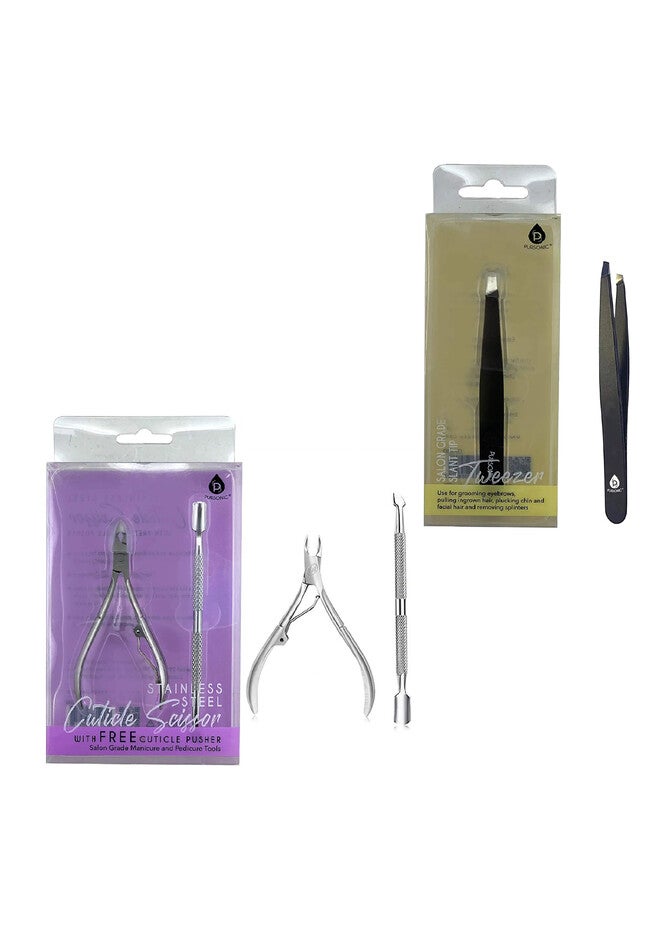 Precision Perfection Bundle: Slant Tip Tweezer + Salon-Grade Nail Care Kit, O, hi-res image number 0