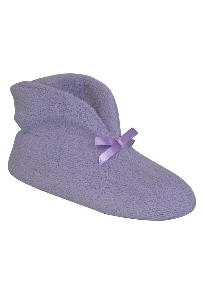 Micro Terry Cuff Slipper Booties by Muk Luks®, LAVENDER, hi-res image number null