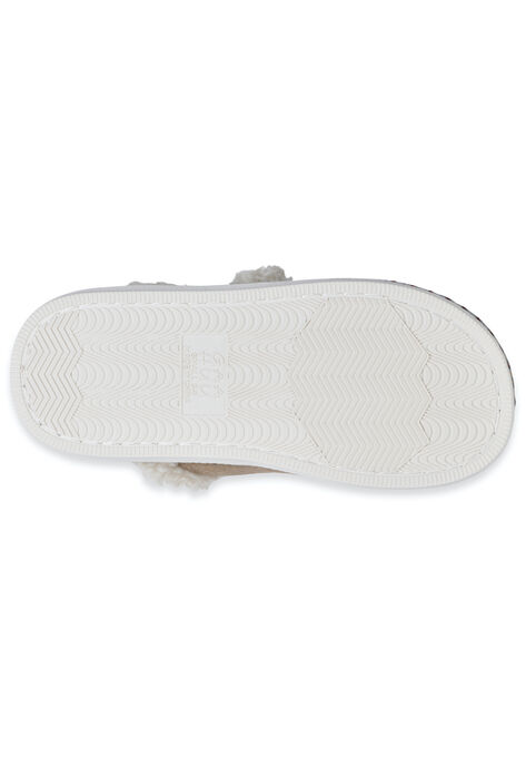 Faux Wool Closed Toe Scuff Slipper, , alternate image number null