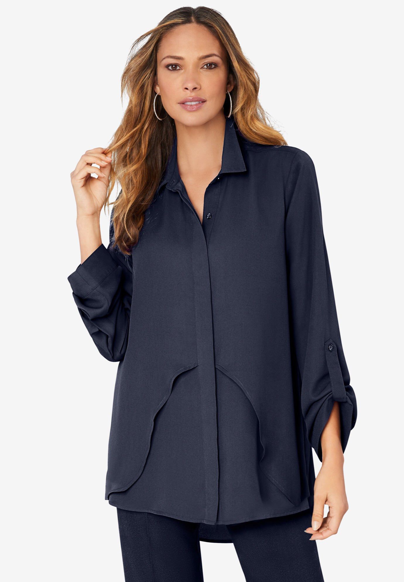 Georgette Overlay Big Shirt