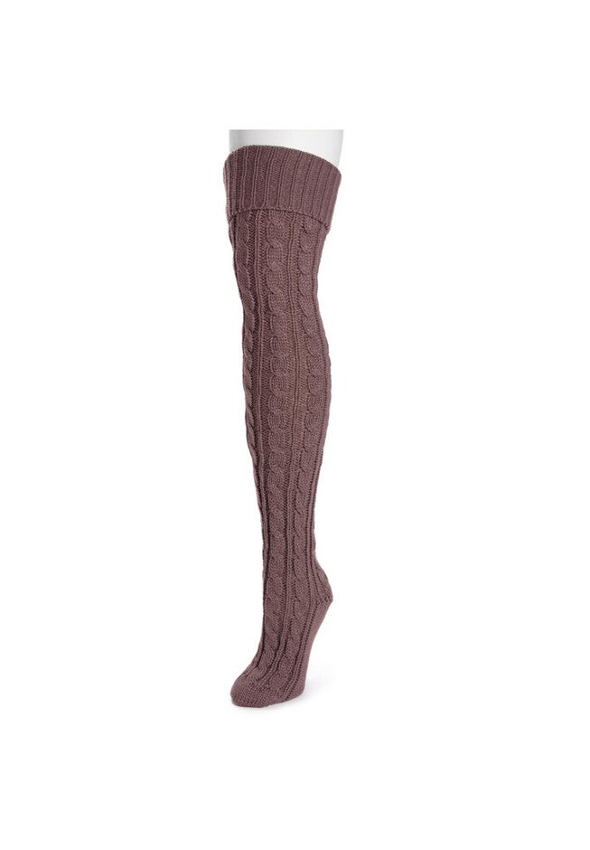 Cable Knit Slipper Socks, , alternate image number null