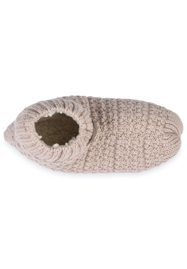 Textured Knit Slipper Bootie, , alternate image number 4