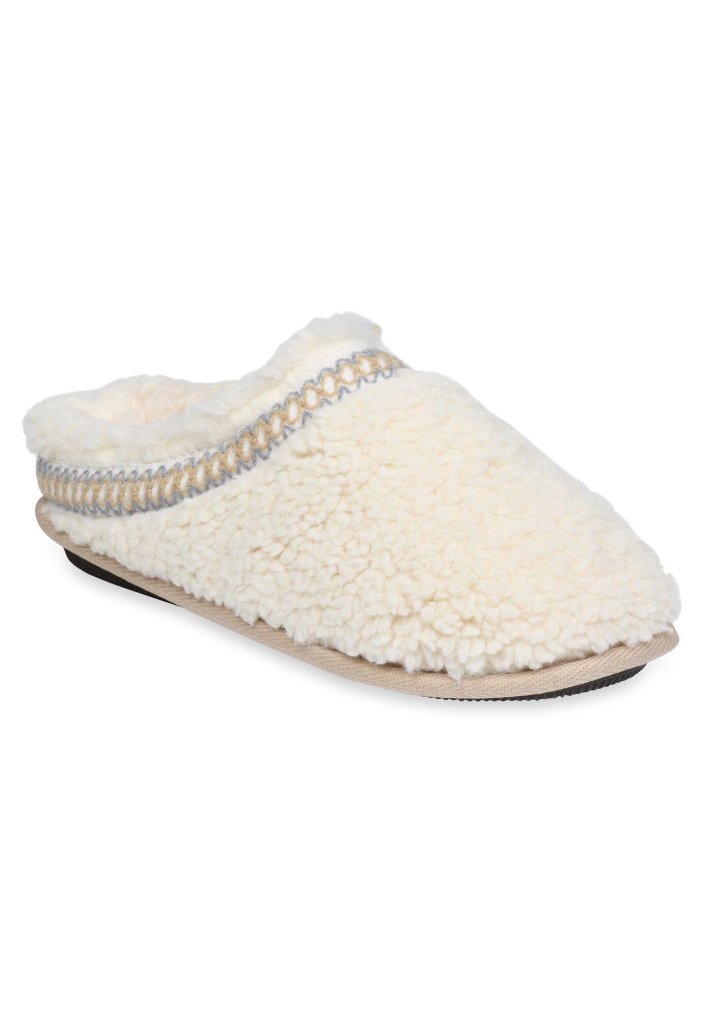 Berber Clog Slipper, NATURAL, hi-res image number 0