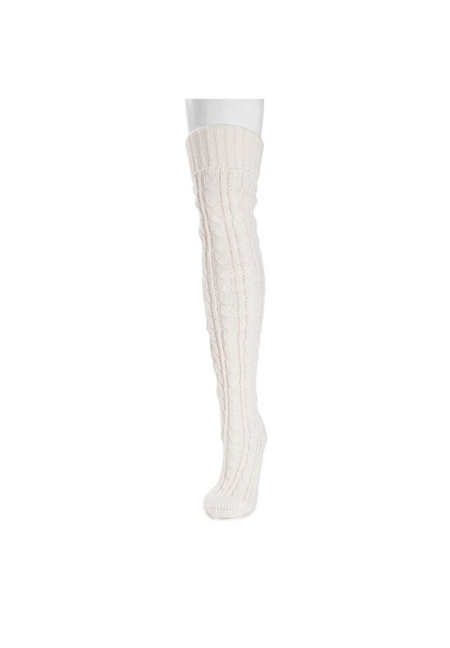 Cable Knit Slipper Socks, , alternate image number null