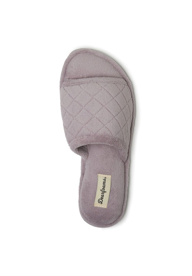 Beatrice Quilted Terry Slide Slipper, , on-hover image number 1
