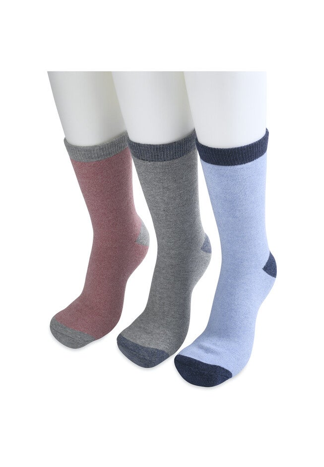 3 Pack Super Soft Midweight Cushioned Thermal Socks, , alternate image number null