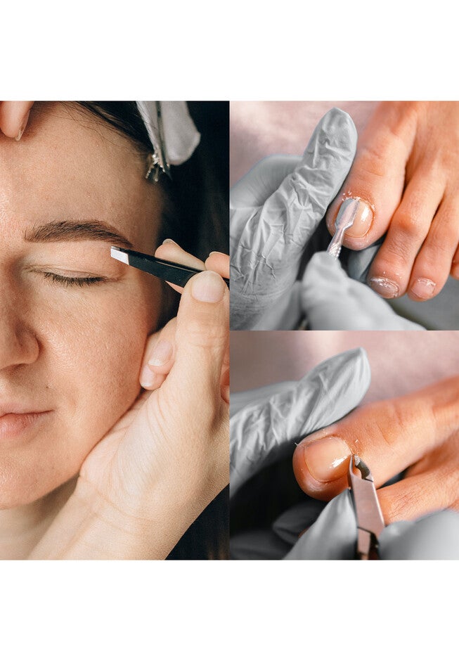 Precision Perfection Bundle: Slant Tip Tweezer + Salon-Grade Nail Care Kit, , alternate image number 2
