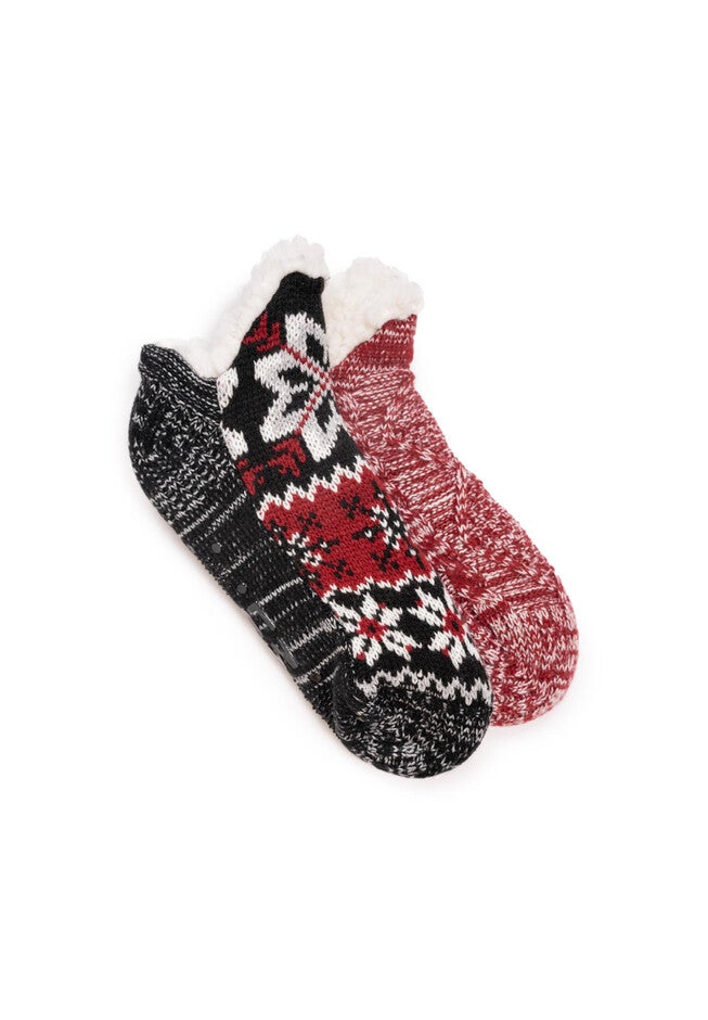Cabin Short Slippers Socks, BLACK COMBO, hi-res image number null