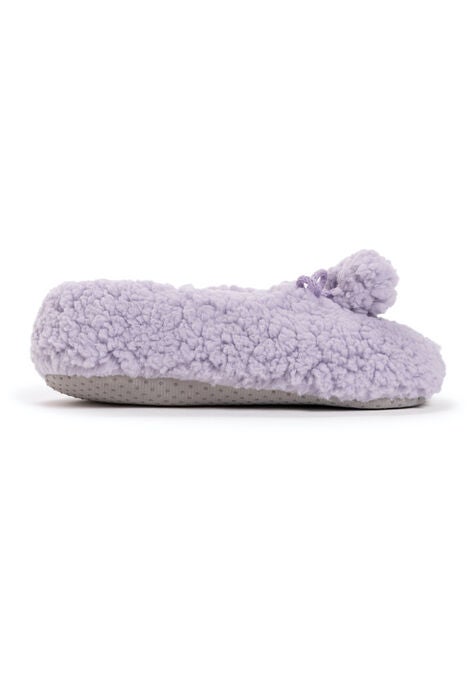 Moisturized And Infused Ballerina Sock Slippers, , alternate image number null