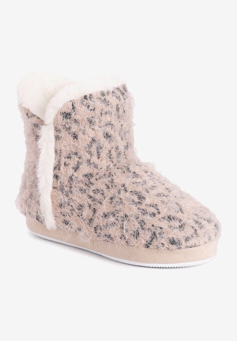 Dahlia Bootie Slipper, LIGHT TAN, hi-res image number null