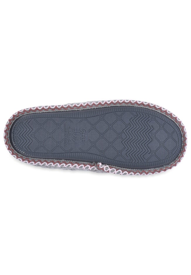 Textured Knit Clog With Fur Lining Slippers, , alternate image number 2