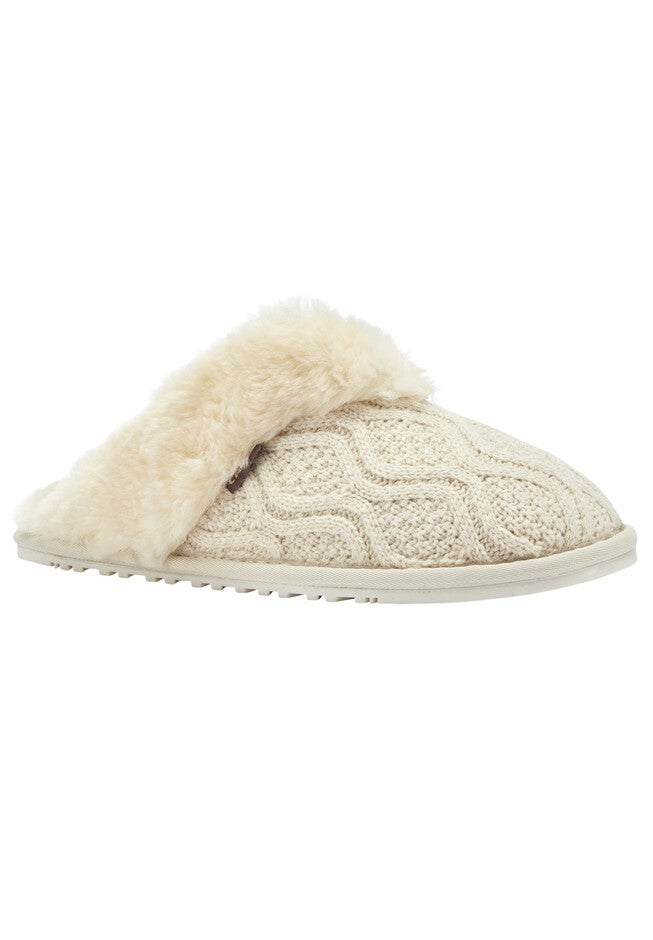 Caroline Scuff Slippers, IVORY, hi-res image number 0