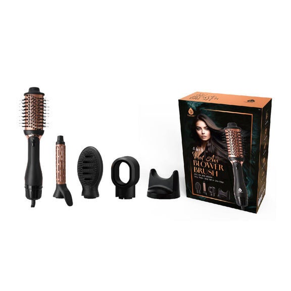 Hair Blower Brush, BLACK, hi-res image number 0