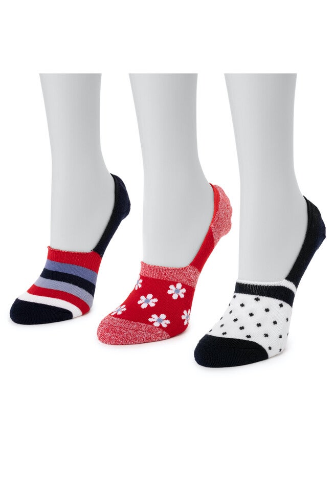 6 Pair Pack No Show Socks, , on-hover image number null