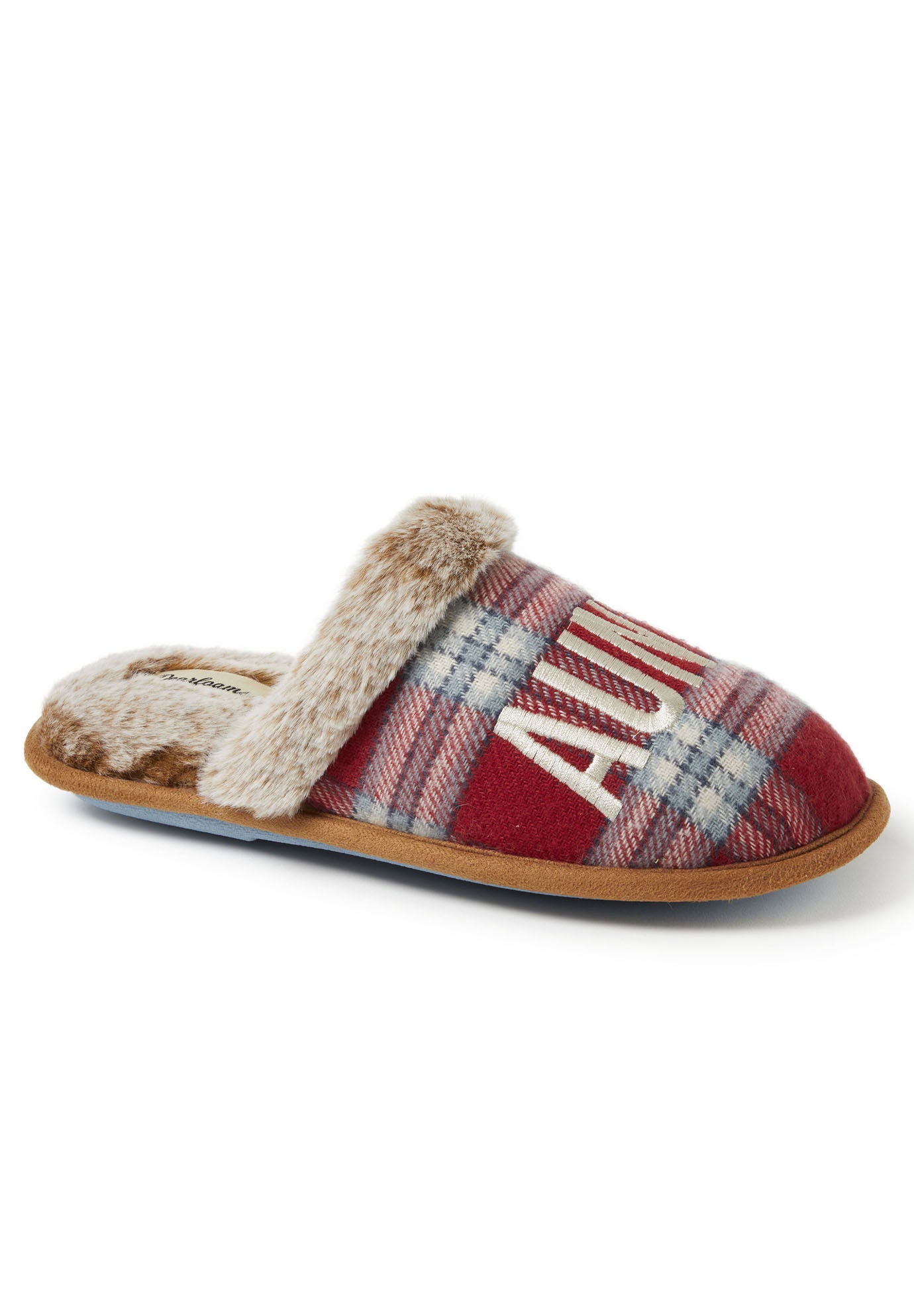 Auntie Slippers, RED PLAID, hi-res image number 0