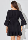 Low Neck & Tassel V-Neck Cover Up Tunic, , on-hover image number null