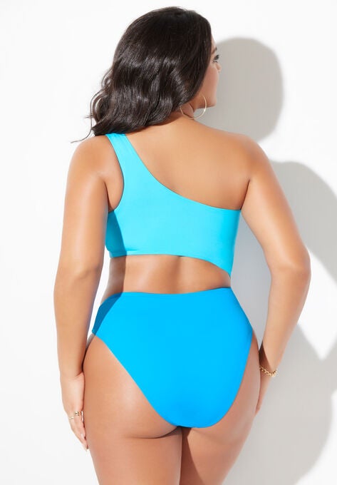Adjustable One Shoulder One Piece, , on-hover image number null