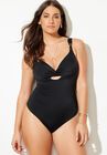 Sweetheart Keyhole Underwire One Piece Swimsuit, , alternate image number null