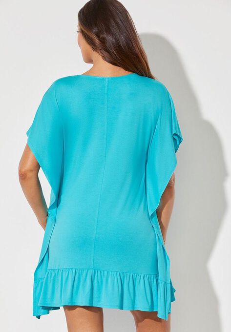 Vienna Ruffle Cover Up Tunic, , on-hover image number null