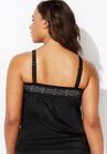 Laser Cut Blouson Tankini Top, , on-hover image number null