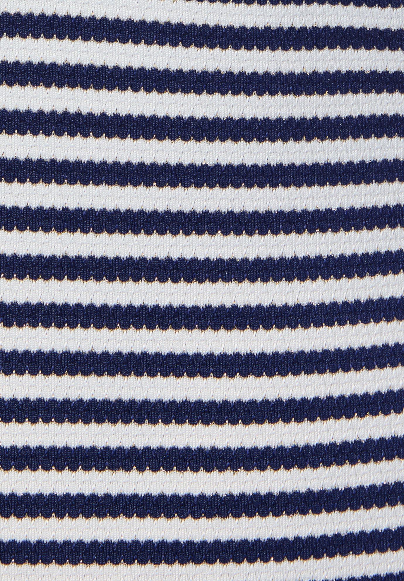Metallic Lurex U-Wire Bikini Top, NAVY LUREX STRIPE, alternate image number null