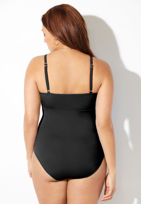 Shirred Slim Strap One Piece, , on-hover image number null