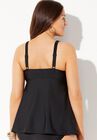 Plunge Flared Tankini Top, , on-hover image number null