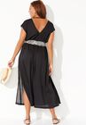 Stephanie V-Neck Cover Up Maxi Dress, , on-hover image number null